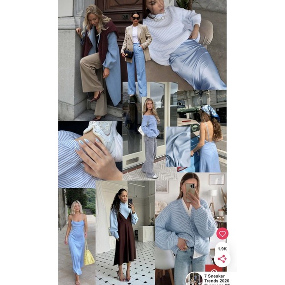 Anthropologie Women's Light Blue & Green Colorblock Babydoll Top Size M - Picture 9 of 9